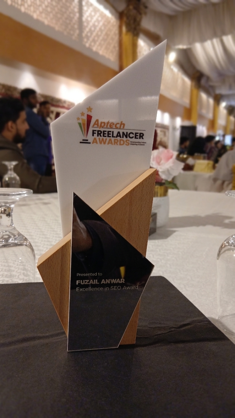 Fuzail Anwar's Award